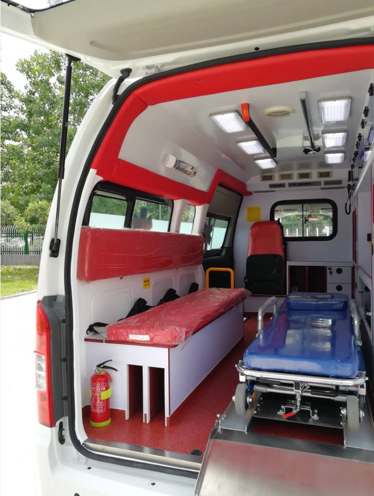 Ambulancia médica de control de techo medio Ambulancia de transporte de automóviles para la venta