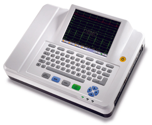 Electrocardiograma médico de 12 canales, electrocardiógrafo portátil de ECG EKG de Digitaces