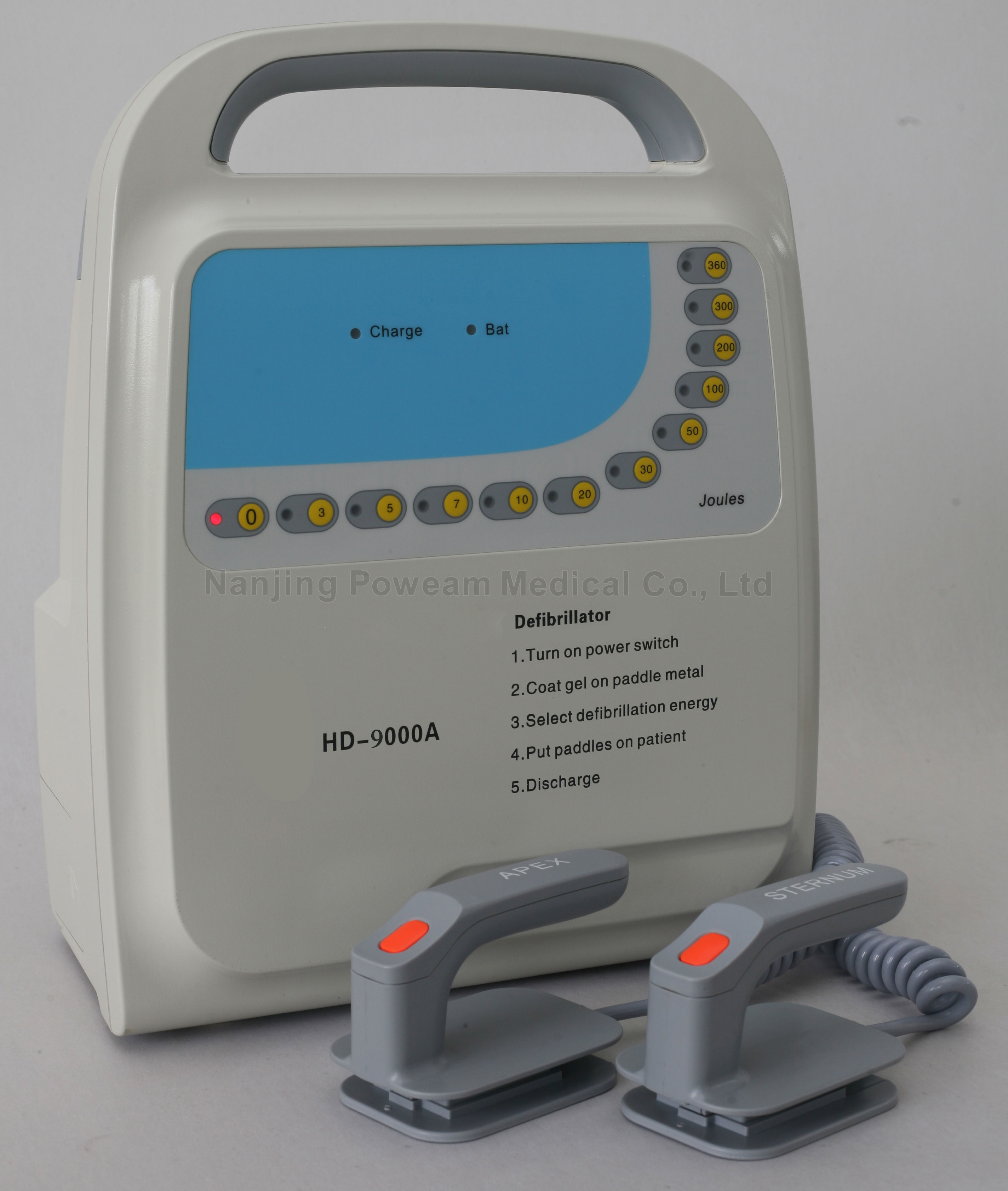 Desfibrilador externo automático Biphasic AED portátil